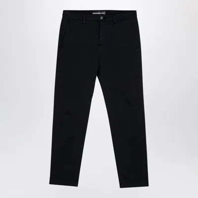 Department Five Men's Dark Cotton Trousers In Blue
