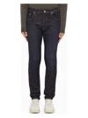 Department Five Department 5 Skeith Dark Blue Slim Jeans In Blue