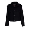 Department Five Flap-pocket Buttoned Field Jacket In Black