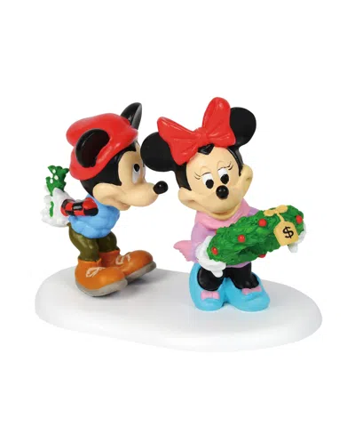 Department Five Mickey's Mistletoe Surprise Disney Village Accessory In Multi