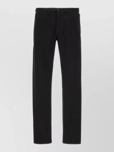Department Five Mike Tailored Pants Belt Loops Pockets In Black