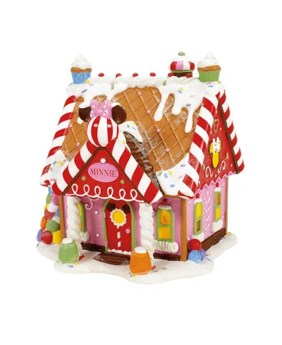 Department Five Minnie's Peppermint Villa Figurine In Multi