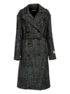 Department Five Double-breasted Moses Trench Coat In Black