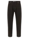 Department Five Musso Used-effect Cotton Jeans In Black
