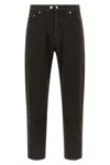 Department Five Musso Used-effect Cotton Jeans In Black