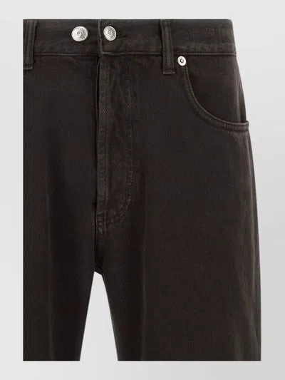 Department Five Musso Jeans Straight Cut Belt Loops Five Pockets In Black