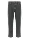Department Five Musso Logo-patch Jeans In Gray