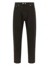 Department Five Musso Used-effect Cotton Jeans In Black