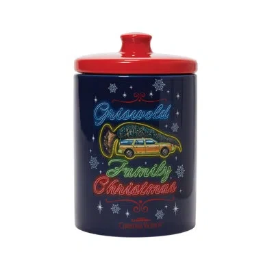 Department Five National Lampoon's Christmas Vacation Griswold Family Treat Canister Storage Jar 7.5 Inch In Black,red