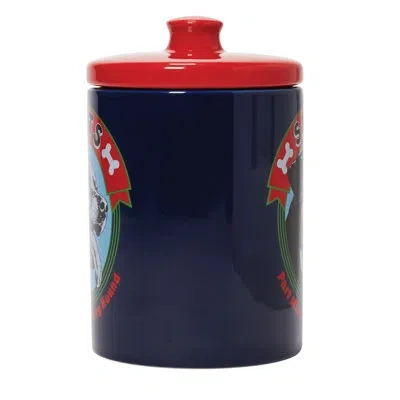 Department Five National Lampoon's Christmas Vacation Snots The Dog Treat Canister Storage Jar 7.5 Inch In Black,red
