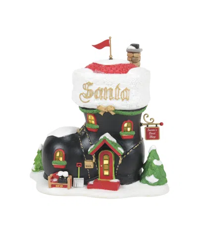 Department Five North Pole Village First Edition Santa's Boot Shop Building In Multi