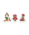 Department Five North Pole Village Friends And Neighbors, Set Of 3 In Multi