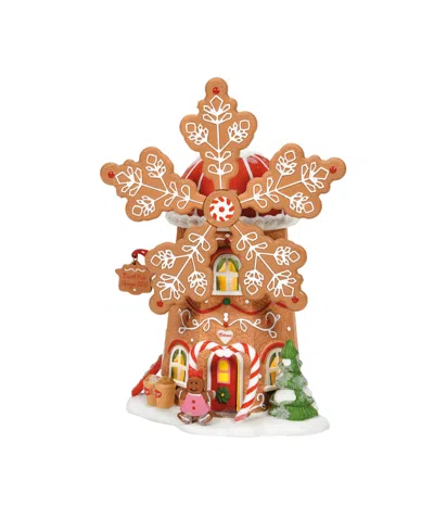 Department Five North Pole Village Gingerbread Cookie Mill Figurine In Multi