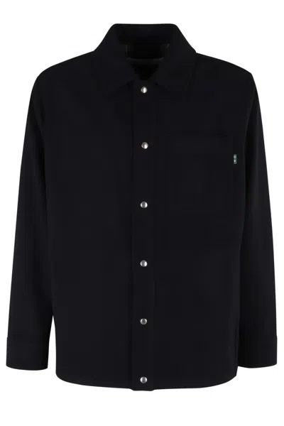 Department Five Overshirt Jacket In Black