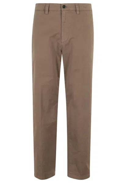 Department Five Ant Button-fly Chino Trousers In Brown