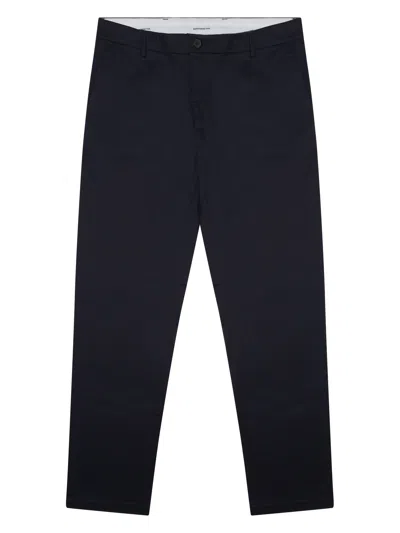 Department Five Tailored Pants Belt Loops Back Pockets In Blue