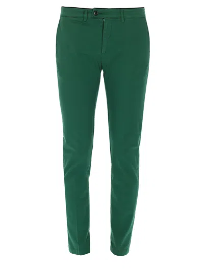 Department Five Pantalone Slim Fit In Cotone In Green