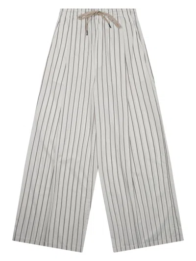 Department Five Striped Trousers In Multi