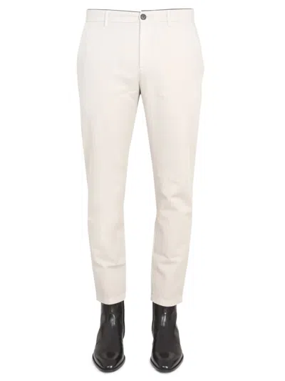 Department Five Trousers With Logo Patch In Beige