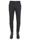 Department Five Pants With Logo Patch In Black