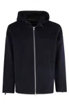 Department Five Park-style Jacket With Adjustable Hood And Zipper Closure In Black
