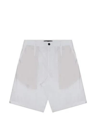 Department Five Patrick Pleated Knee-length Shorts In White