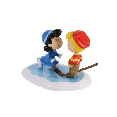 Department Five Peanuts Village Accessories Lucy And Schroeder Have A Pretty Face Figurine 2.9 Inch In Multi