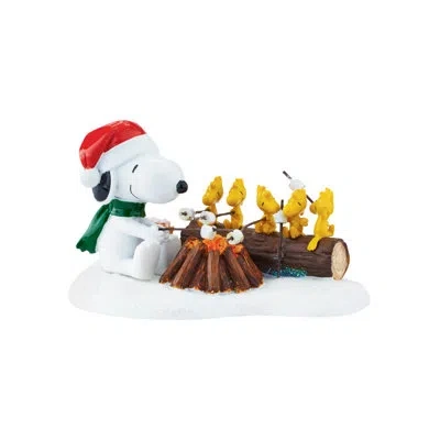 Department Five Peanuts Village Campfire Buddies Figurine 2in H In Multi