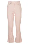 Department Five Cream Clar Model Pants In Pink