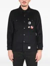 Department Five Structured Jacket With Decorative Pins In Black