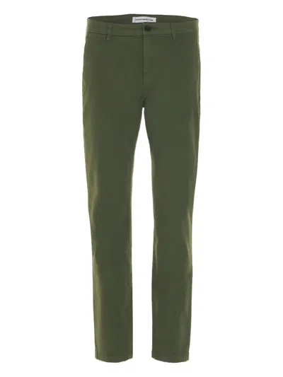 Department Five Pleat-detail Zip-fly Trousers In Green