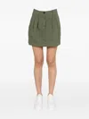 Department Five Pleated Skirt In Green