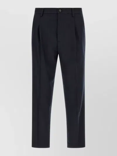 Department Five Pleated Tailored Trousers In Black