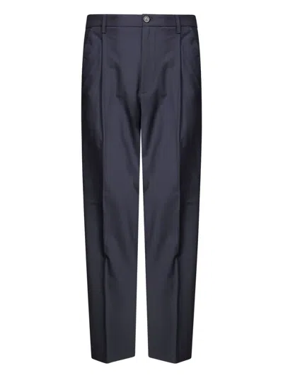 Department Five Pleated Trousers In Blue