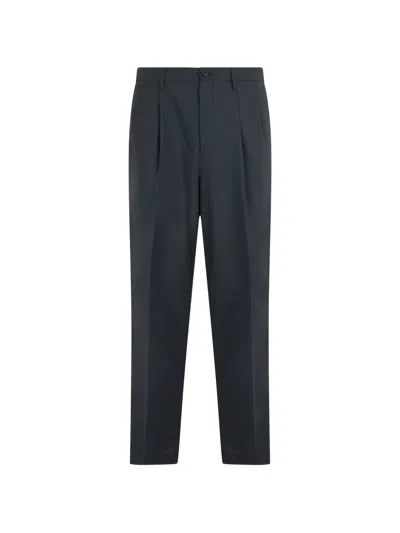 Department Five Pleated Trousers In Blue