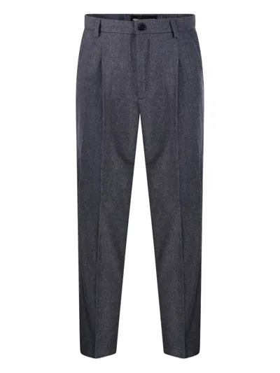 Department Five Pleated Trousers In Gray