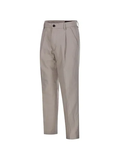 Department Five Pleated Trousers In Gray