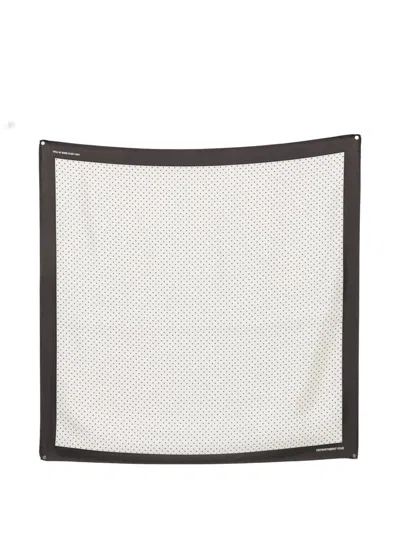 Department Five Polka-dot Silk Scarf In White