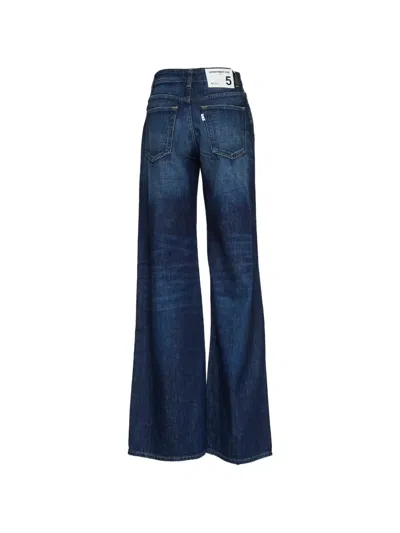 Department Five Pretender Five-pocket Wide Leg Jeans In Blue