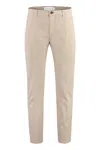 Department Five Mike Buttoned-pocket Chino Trousers In Beige