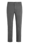 Department Five Grey Tailored Chino Pants In Gray