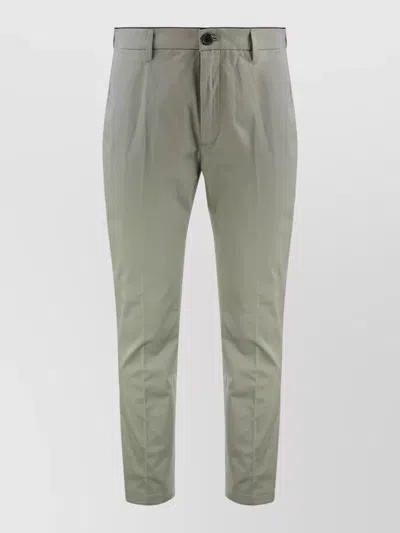 Department Five Prince Chino Pants Pleated Front Belt Loops In Green