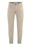 Department Five Mike Buttoned-pocket Chino Trousers In Sand