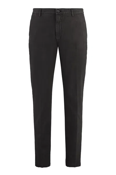 Department Five Prince Cotton Chino Trousers In Black