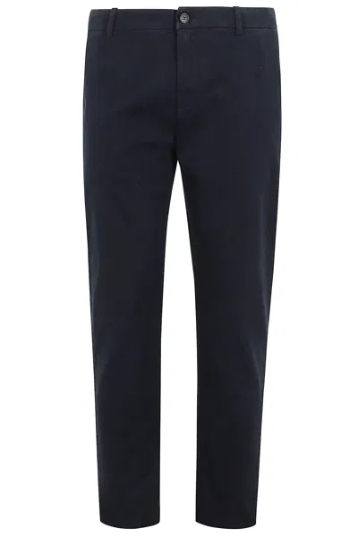 Department Five Prince Pantalone Chino Slim Crop In Blue