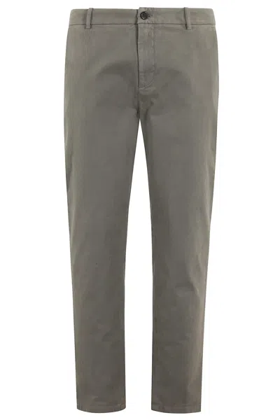 Department Five Prince Pantalone Chino Slim Crop In Gray