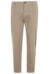 Department Five Prince Pantalone Chino Slim Crop In Neutral