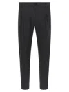 Department Five Pleated-wool Trousers In Blue