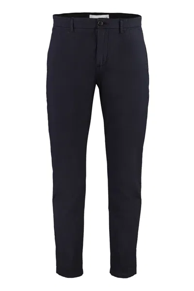 Department Five Prince Stretch Cotton Chino Trousers In Black