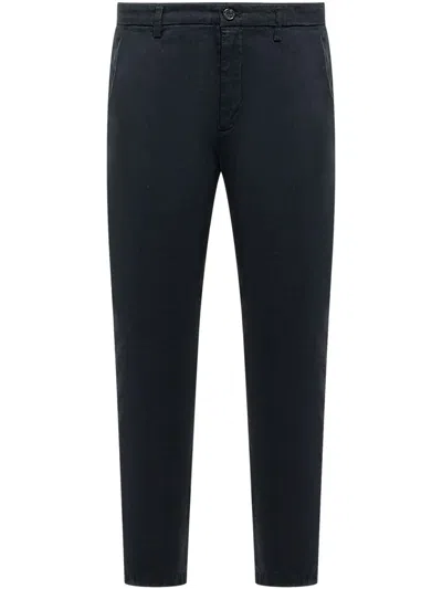 Department Five Department 5 Man Pants Midnight Blue Size 33 Cotton, Rubber